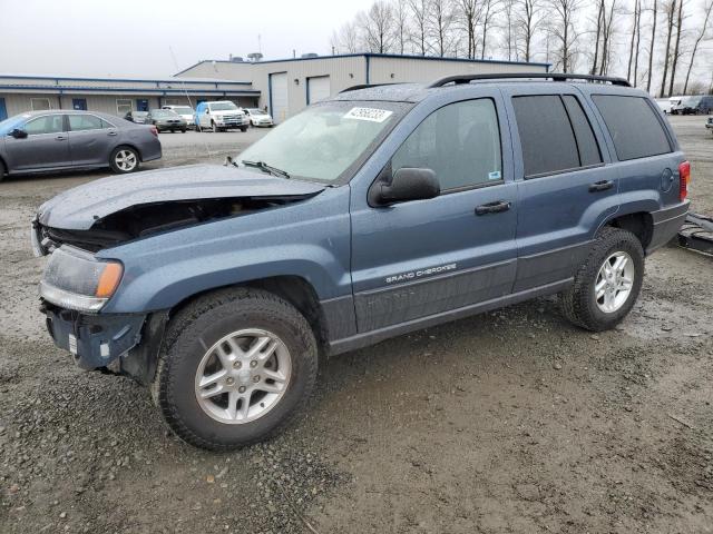 1J4GW48SX4C262049 - 2004 JEEP GRAND CHER LAREDO BLUE photo 1