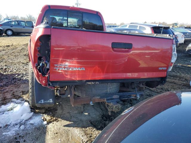 5TEUX4EN0AZ710932 - 2010 TOYOTA TACOMA ACCESS CAB RED photo 6