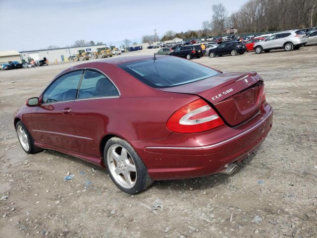 WDBTJ75J14F069916 - 2004 MERCEDES-BENZ CLK 500 BURGUNDY photo 3