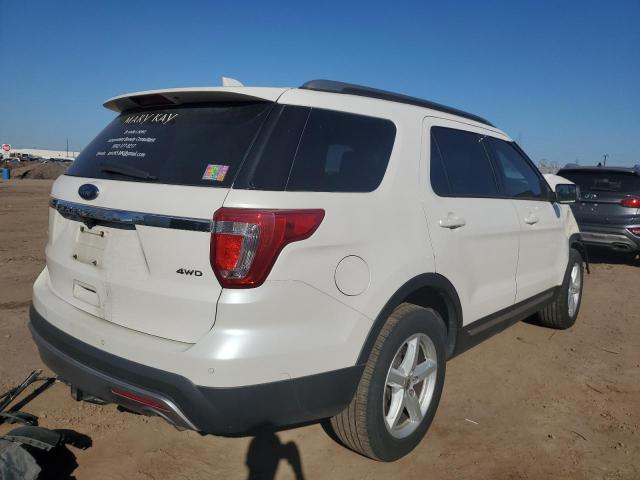 1FM5K8D84HGA43432 - 2017 FORD EXPLORER XLT WHITE photo 3