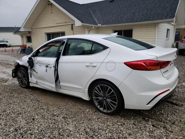 KMHD04LB7JU640721 - 2018 HYUNDAI ELANTRA SPORT WHITE photo 2