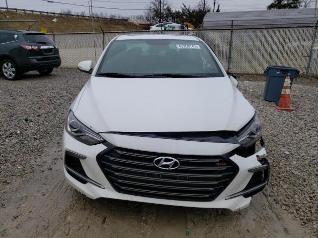 KMHD04LB7JU640721 - 2018 HYUNDAI ELANTRA SPORT WHITE photo 5