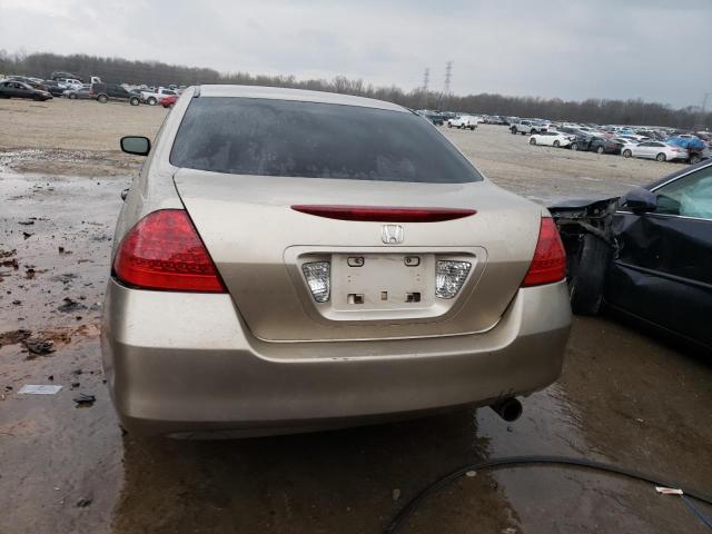 1HGCM56157A013542 - 2007 HONDA ACCORD VALUE BEIGE photo 6