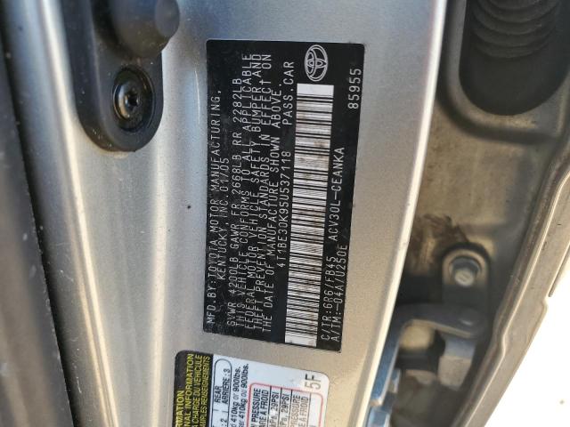 4T1BE30K95U537118 - 2005 TOYOTA CAMRY LE SILVER photo 12