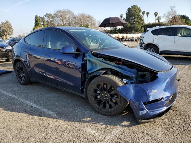 5YJYGDEE1MF266175 - 2021 TESLA MODEL Y BLUE photo 4