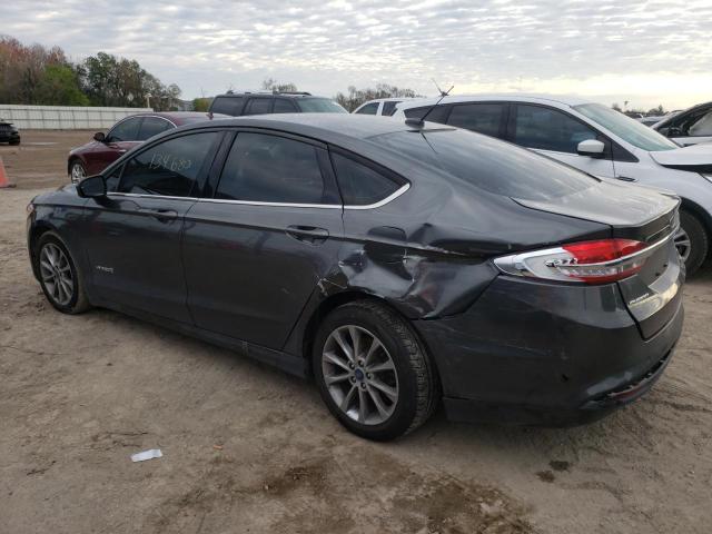 3FA6P0LU3HR381977 - 2017 FORD FUSION SE HYBRID GRAY photo 2