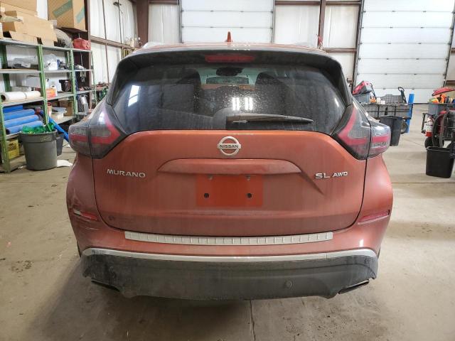 5N1AZ2CS3MC105893 - 2021 NISSAN MURANO SL ORANGE photo 6