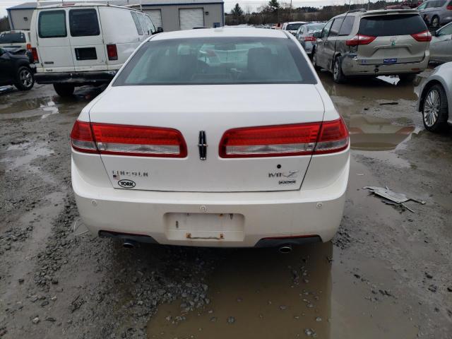 3LNHL2JC4BR764558 - 2011 LINCOLN MKZ WHITE photo 6