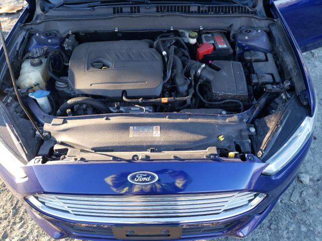 1FA6P0HD1E5370368 - 2014 FORD FUSION SE BLUE photo 11