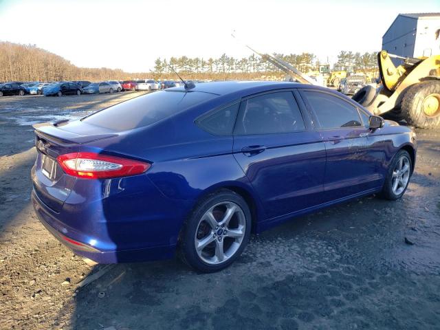 1FA6P0HD1E5370368 - 2014 FORD FUSION SE BLUE photo 3