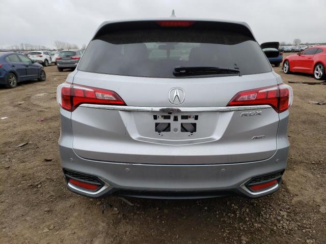 5J8TB4H74HL000661 - 2017 ACURA RDX ADVANCE SILVER photo 6