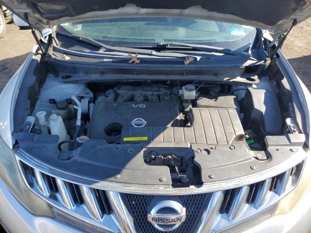 JN8AZ18U59W101038 - 2009 NISSAN MURANO S SILVER photo 11