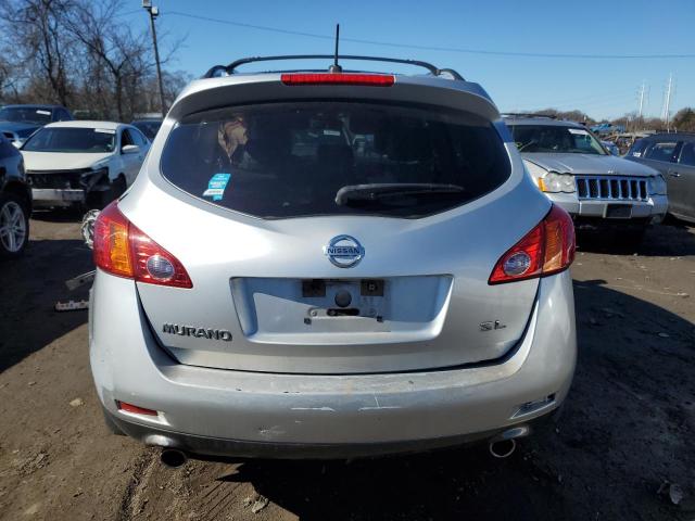 JN8AZ18U59W101038 - 2009 NISSAN MURANO S SILVER photo 6