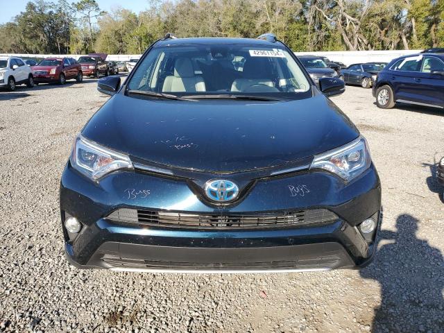 JTMDJREV2HD132639 - 2017 TOYOTA RAV4 HV LIMITED BLUE photo 5