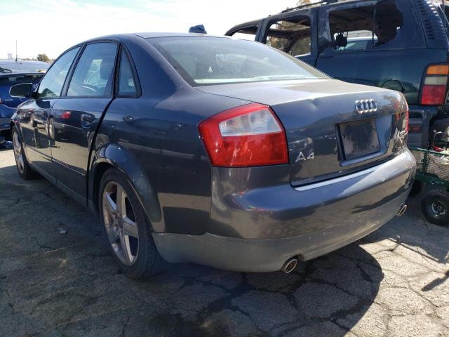 WAUJC68E84A111049 - 2004 AUDI A4 1.8T GRAY photo 2