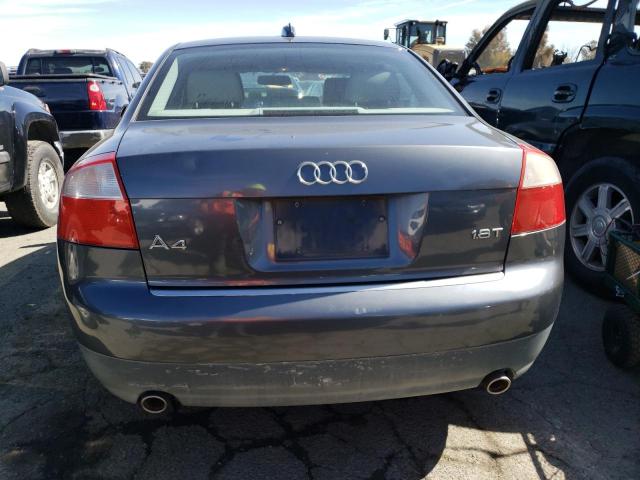 WAUJC68E84A111049 - 2004 AUDI A4 1.8T GRAY photo 6