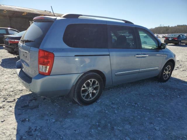 KNDMH4C79E6547251 - 2014 KIA SEDONA EX BLUE photo 3