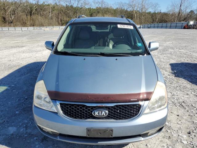 KNDMH4C79E6547251 - 2014 KIA SEDONA EX BLUE photo 5