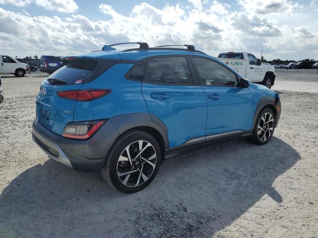 KM8K53A38NU774786 - 2022 HYUNDAI KONA LIMITED BLUE photo 3