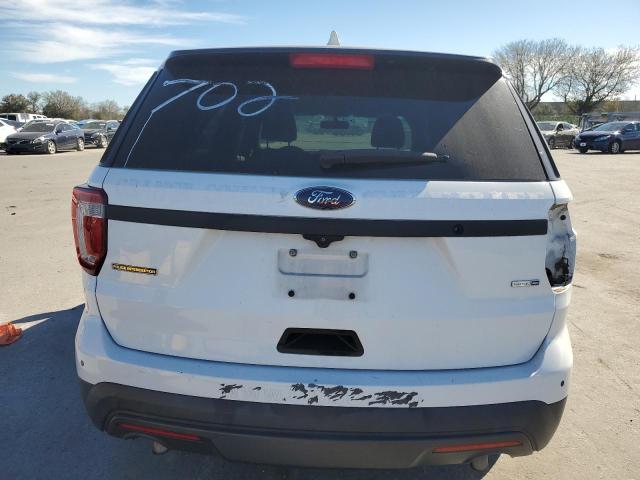 1FM5K8AR8GGA46796 - 2016 FORD EXPLORER POLICE INTERCEPTOR WHITE photo 6