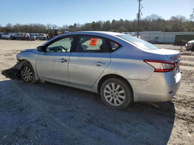 3N1AB7AP4FY267730 - 2015 NISSAN SENTRA S SILVER photo 2