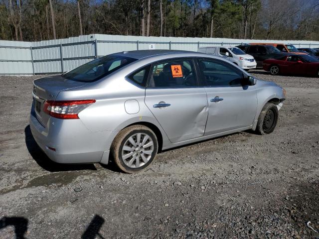 3N1AB7AP4FY267730 - 2015 NISSAN SENTRA S SILVER photo 3