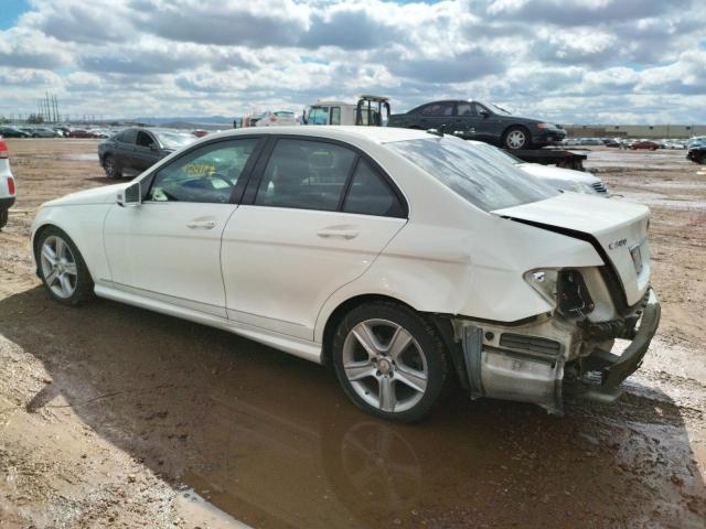 WDDGF5EB4AR089532 - 2010 MERCEDES-BENZ C 300 WHITE photo 2