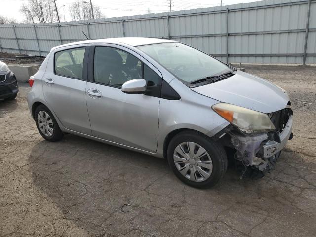 JTDKTUD36CD520342 - 2012 TOYOTA YARIS SILVER photo 4