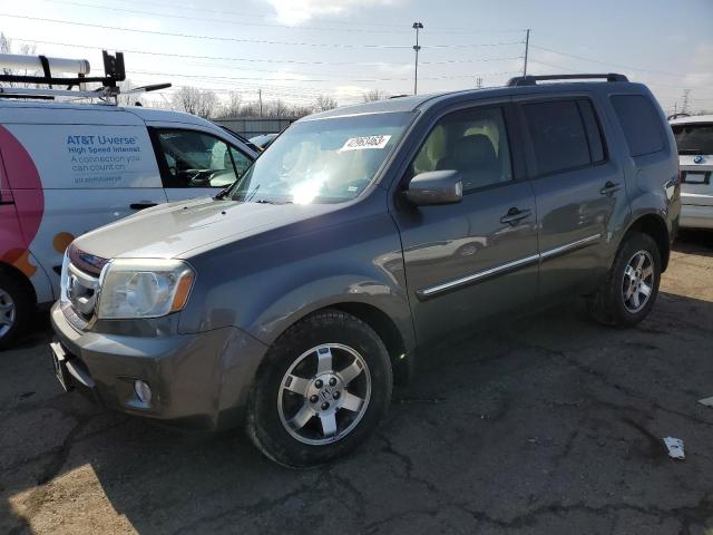 5FNYF48959B025826 - 2009 HONDA PILOT TOURING GRAY photo 1