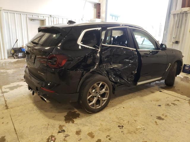 WBX57DP07NN172439 - 2022 BMW X3 XDRIVE30I BLACK photo 3