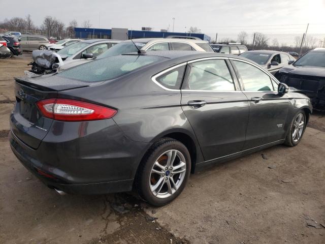 3FA6P0SU2FR301602 - 2015 FORD FUSION TITANIUM PHEV GRAY photo 3