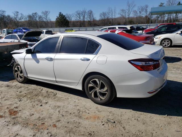 1HGCR2F3XGA239402 - 2016 HONDA ACCORD LX WHITE photo 2