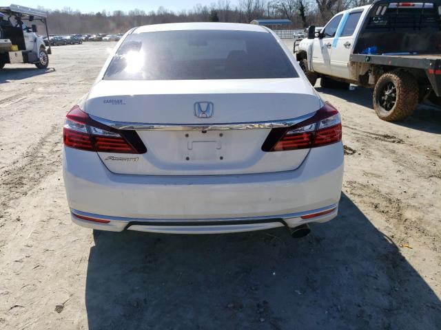 1HGCR2F3XGA239402 - 2016 HONDA ACCORD LX WHITE photo 6