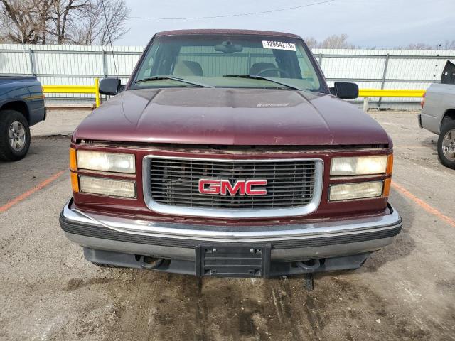 2GTEK19RXW1558653 - 1998 GMC SIERRA K1500 MAROON photo 5