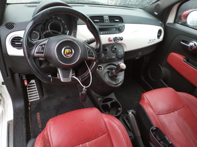 3C3CFFFHXCT330431 - 2012 FIAT 500 ABARTH WHITE photo 8