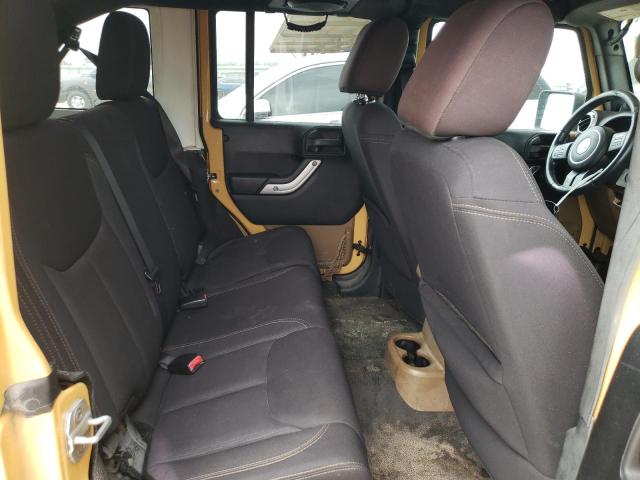 1C4BJWEG2DL625955 - 2013 JEEP WRANGLER U SAHARA YELLOW photo 11
