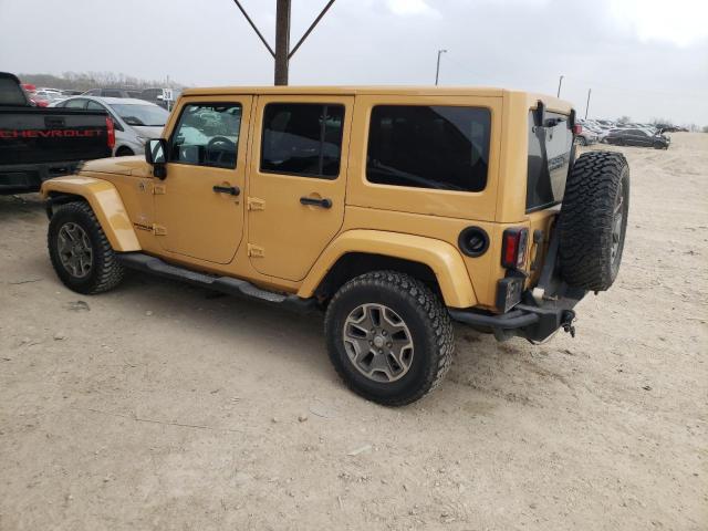 1C4BJWEG2DL625955 - 2013 JEEP WRANGLER U SAHARA YELLOW photo 2