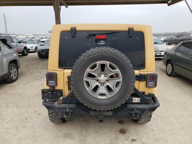 1C4BJWEG2DL625955 - 2013 JEEP WRANGLER U SAHARA YELLOW photo 6