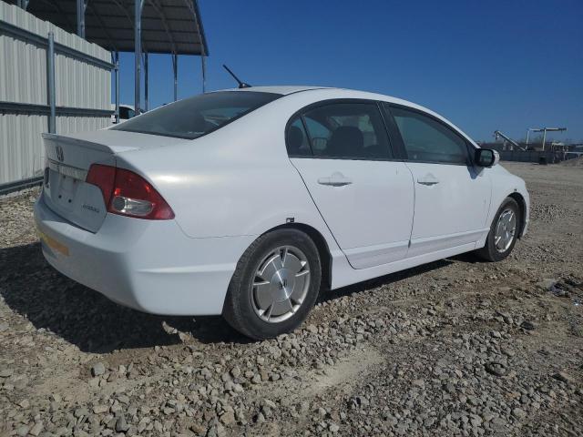 JHMFA3F29AS007860 - 2010 HONDA CIVIC HYBRID WHITE photo 3