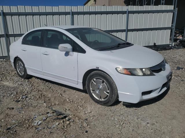 JHMFA3F29AS007860 - 2010 HONDA CIVIC HYBRID WHITE photo 4