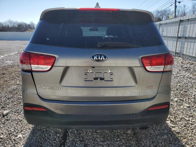 5XYPG4A34JG350012 - 2018 KIA SORENTO LX GRAY photo 6