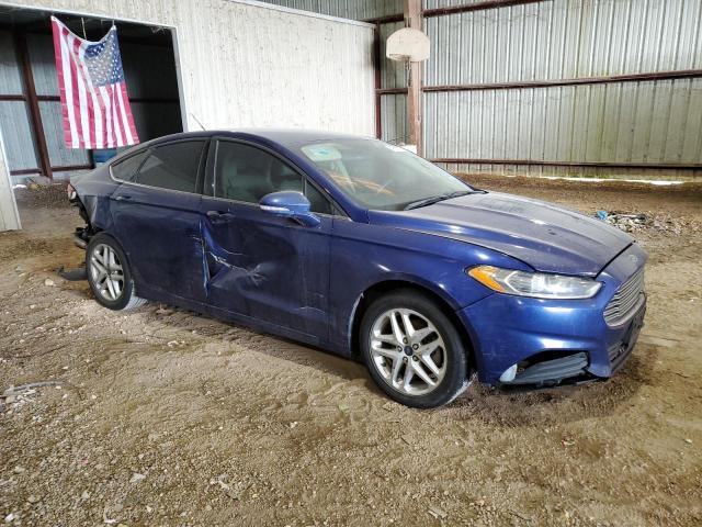 3FA6P0H76FR173012 - 2015 FORD FUSION SE BLUE photo 4