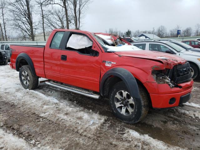 1FTFX1EFXDFA08389 - 2013 FORD F150 SUPER CAB RED photo 4