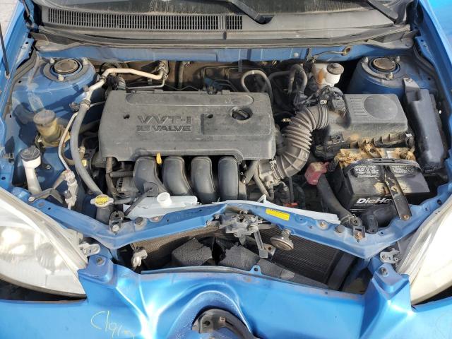 2T1KR32E27C652417 - 2007 TOYOTA COROLLA MA XR BLUE photo 11