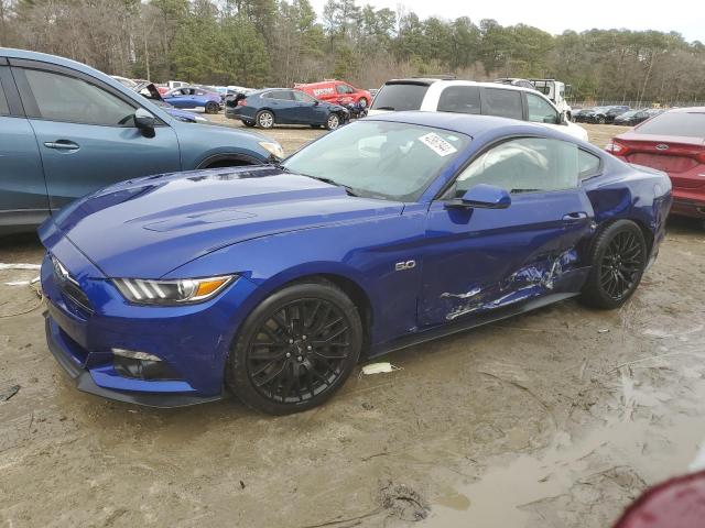 1FA6P8CF8F5305283 - 2015 FORD MUSTANG GT BLUE photo 1