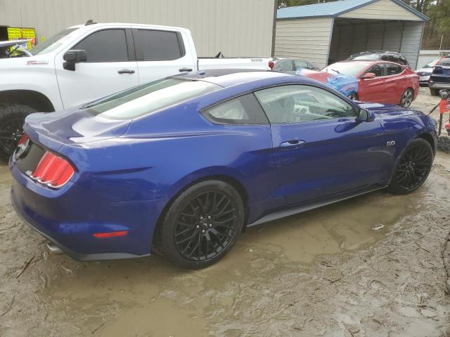 1FA6P8CF8F5305283 - 2015 FORD MUSTANG GT BLUE photo 3
