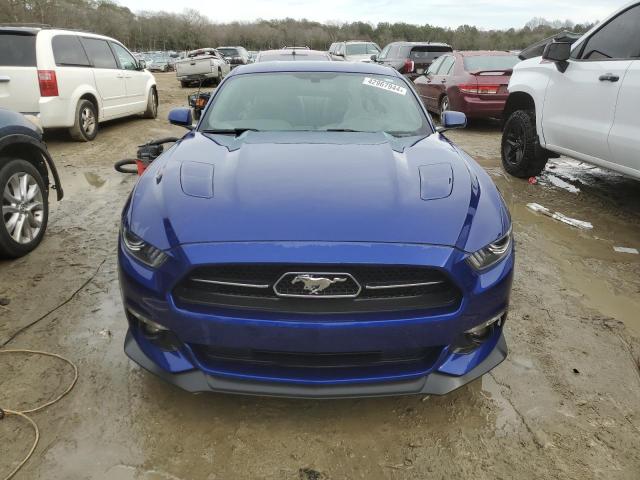 1FA6P8CF8F5305283 - 2015 FORD MUSTANG GT BLUE photo 5