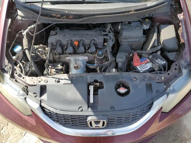 2HGFB2F58DH585092 - 2013 HONDA CIVIC LX MAROON photo 11