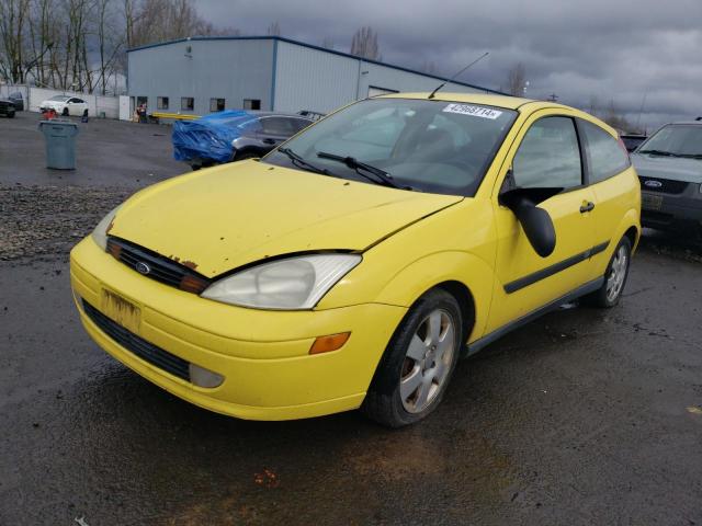 3FAFP31312R228663 - 2002 FORD FOCUS ZX3 YELLOW photo 1