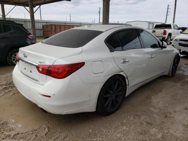 JN1BV7AP2EM673907 - 2014 INFINITI Q50 BASE WHITE photo 3